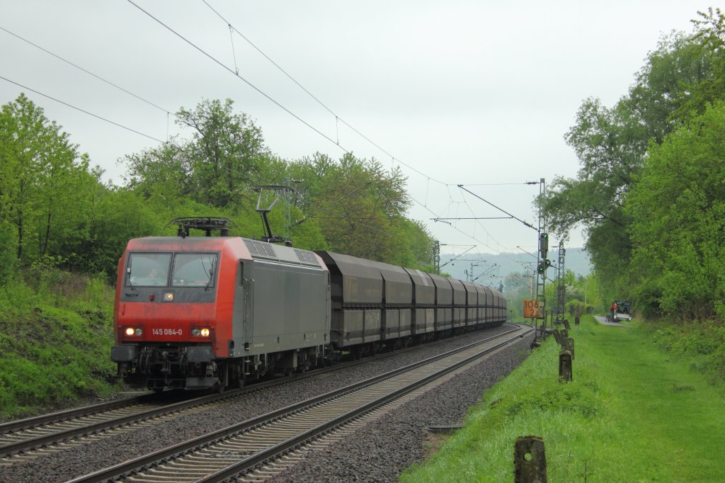 145 084-0 i.E. f�r NIAG am 5.5.2012 in Unkel 