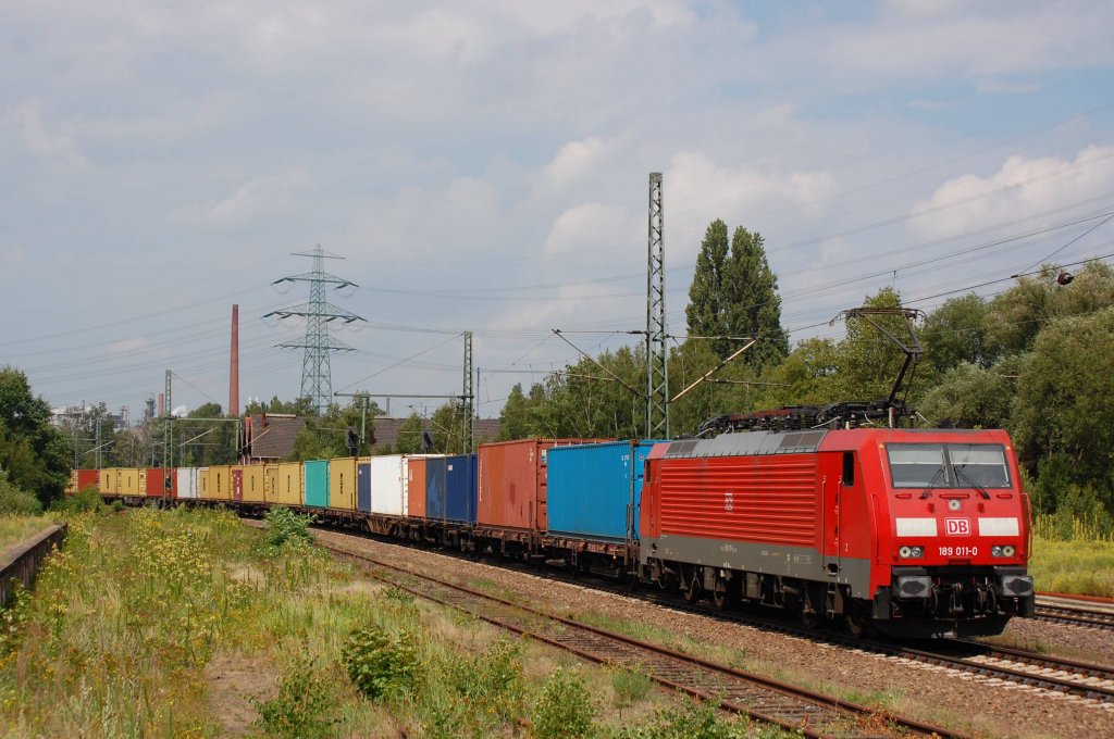 189 011-0 von Hamburg-Waltershof nach Bad Schandau,Hamburg-Unterelbe,26.07.12