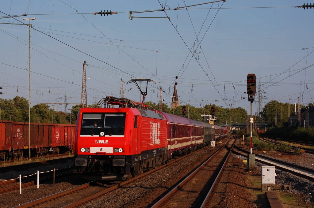 189 801-4 mit dem DPF 1867 aus Sande/Hamburg-Bergedorf in M�lheim-Styrum ,16.09.12