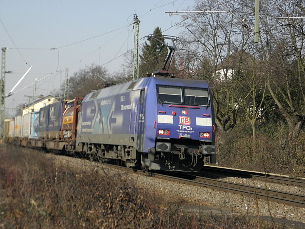 Albatross 152 138-4 durch Bonn Oberkassel am 3.3.2011