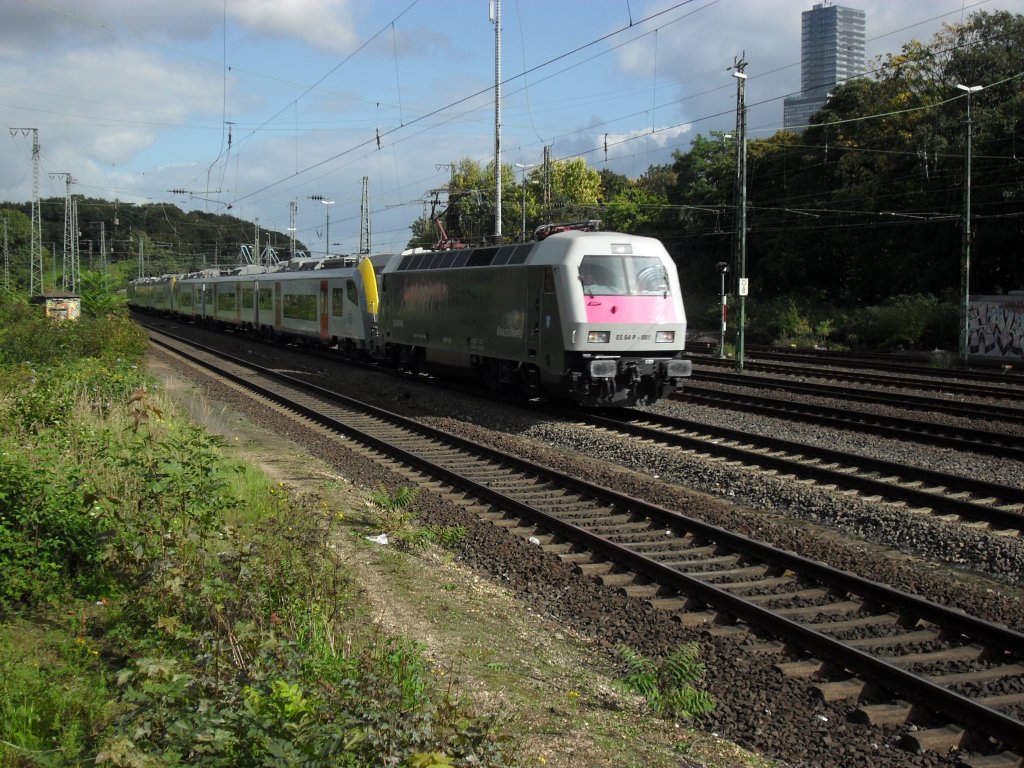 Br 127 mit Belgischen Desiros in K�ln West am 25.9.10