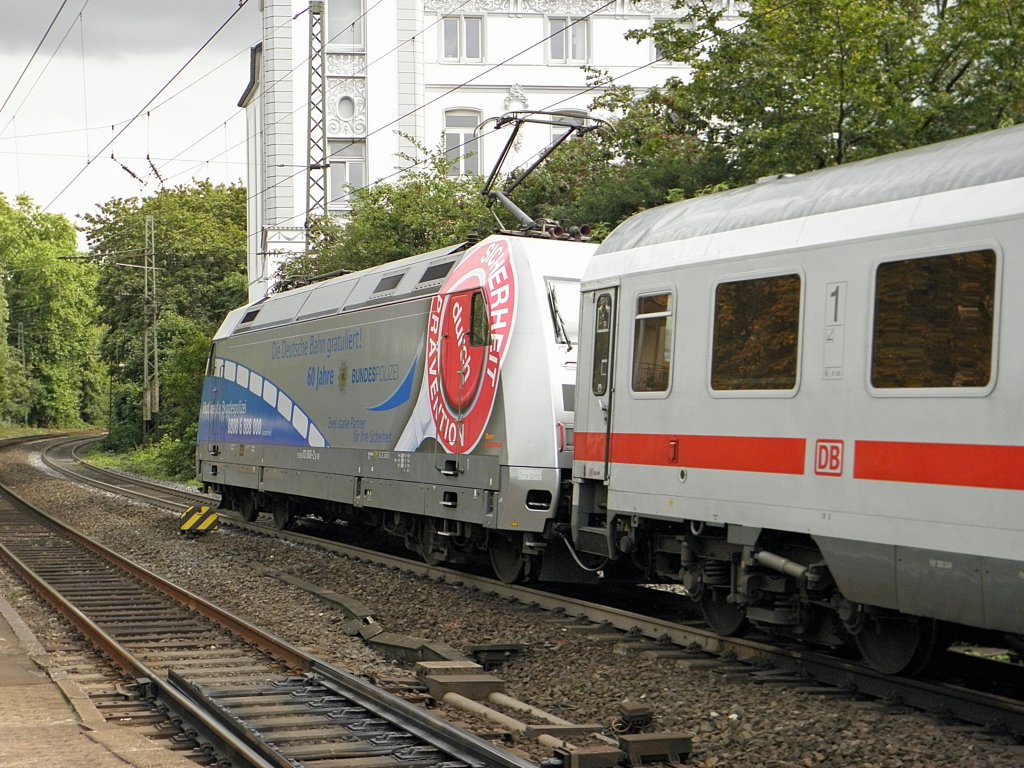 DB 101 060-2  60 Jahre Bundespolizei  mit dem IC 2011 am 30.8.2011 in Bonn