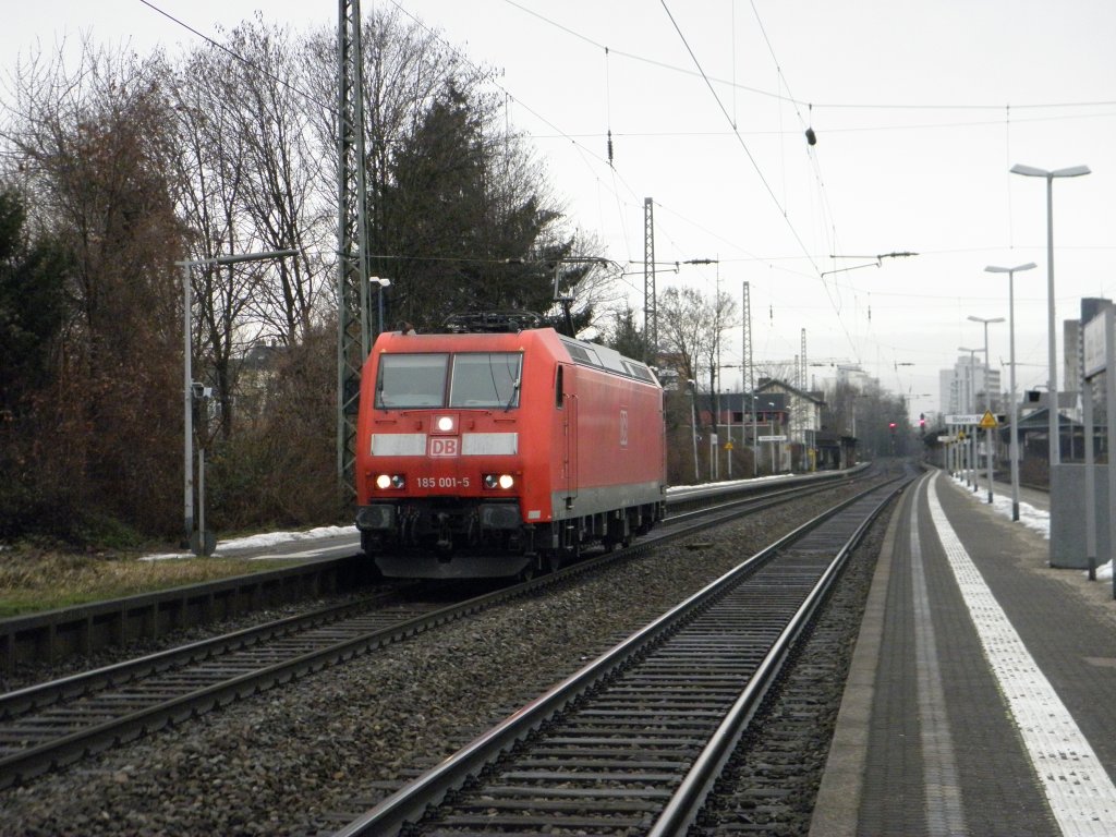 DB 185 001-5 ex Traxx Werbelok solo in Beuel 