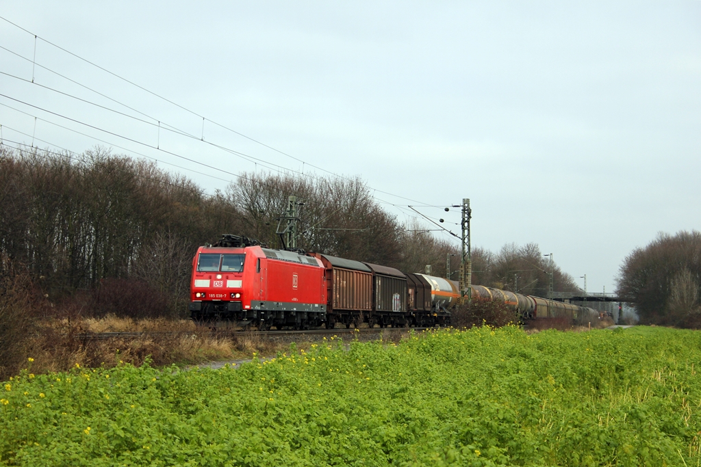 DB 185 038-7 in Gei�lar am 28.1.2012