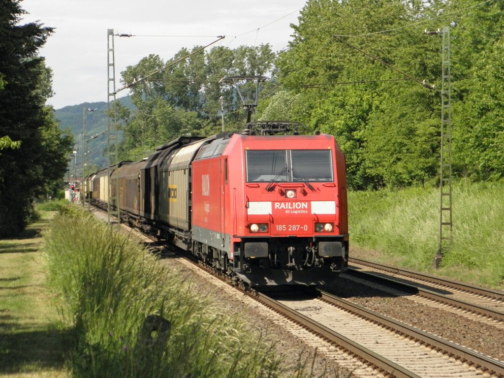 DB 185 287-0 in Unkel am 28.5.2011