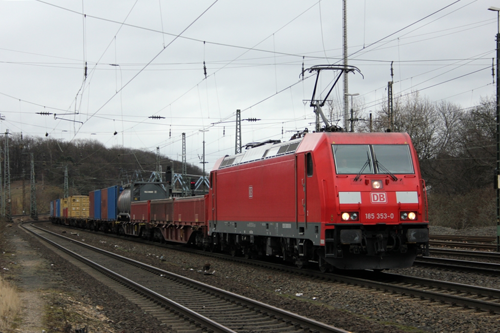 DB 185 353-0 in K�ln West am 18.2.2012