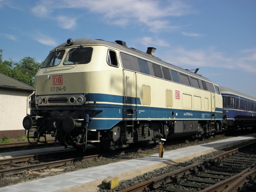 DB 217 014-0 im DB Museum Koblenz L�tzel am 9.4.2011