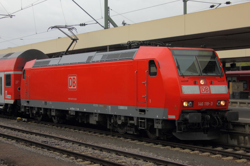 DB Regio 146 119-3 in Mannheim Hbf am 21.4.2012