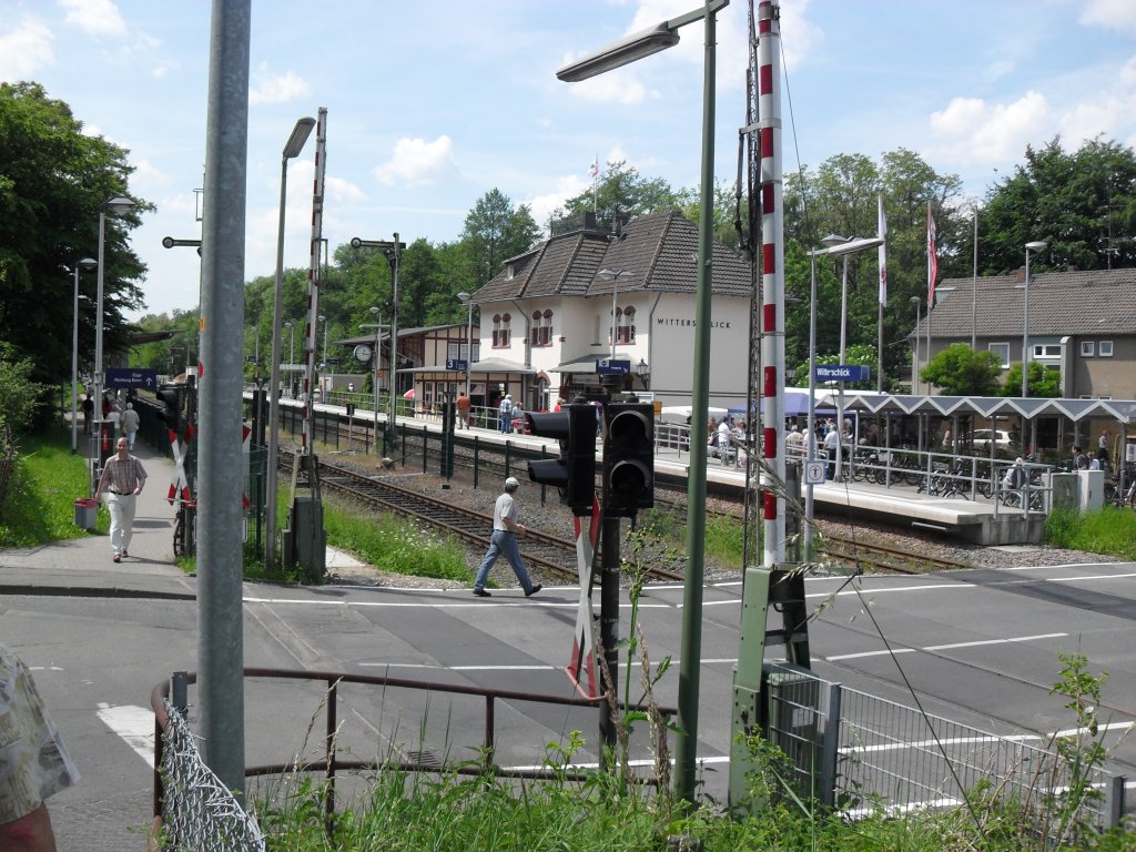 Der Bahnhof Witterschlick beim Fest 130 Jahre Bonhof Witterschlick am 6.6.10