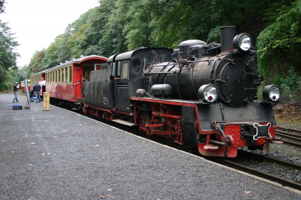 Eine polnische Dampflok auf dem Gel�nde der Brohltalbahn am 10.03.06. bei einer Vorf�hrung.