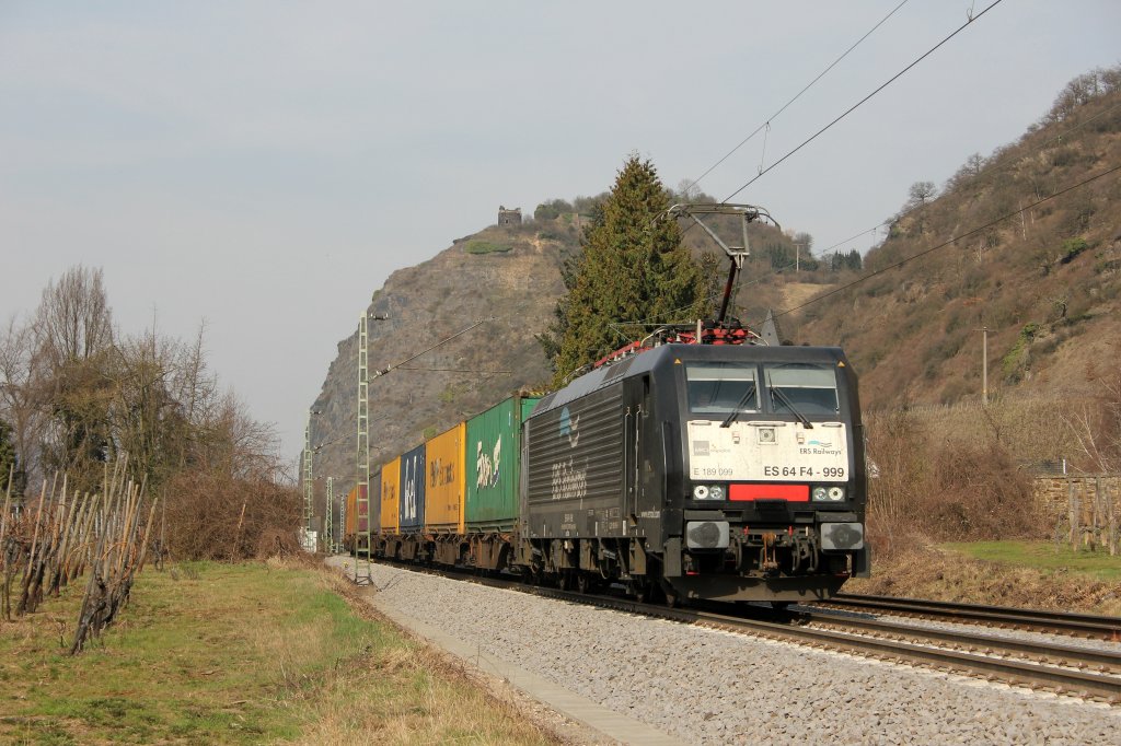 ERS ES 64 F4-999/E189 099  Mike  in Leutesdorf am 17.3.2012