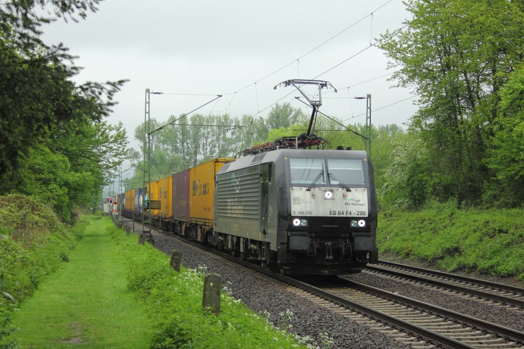 ERS Railways ES64 F4-290  E189-290  in Unkel am 5.5.2012