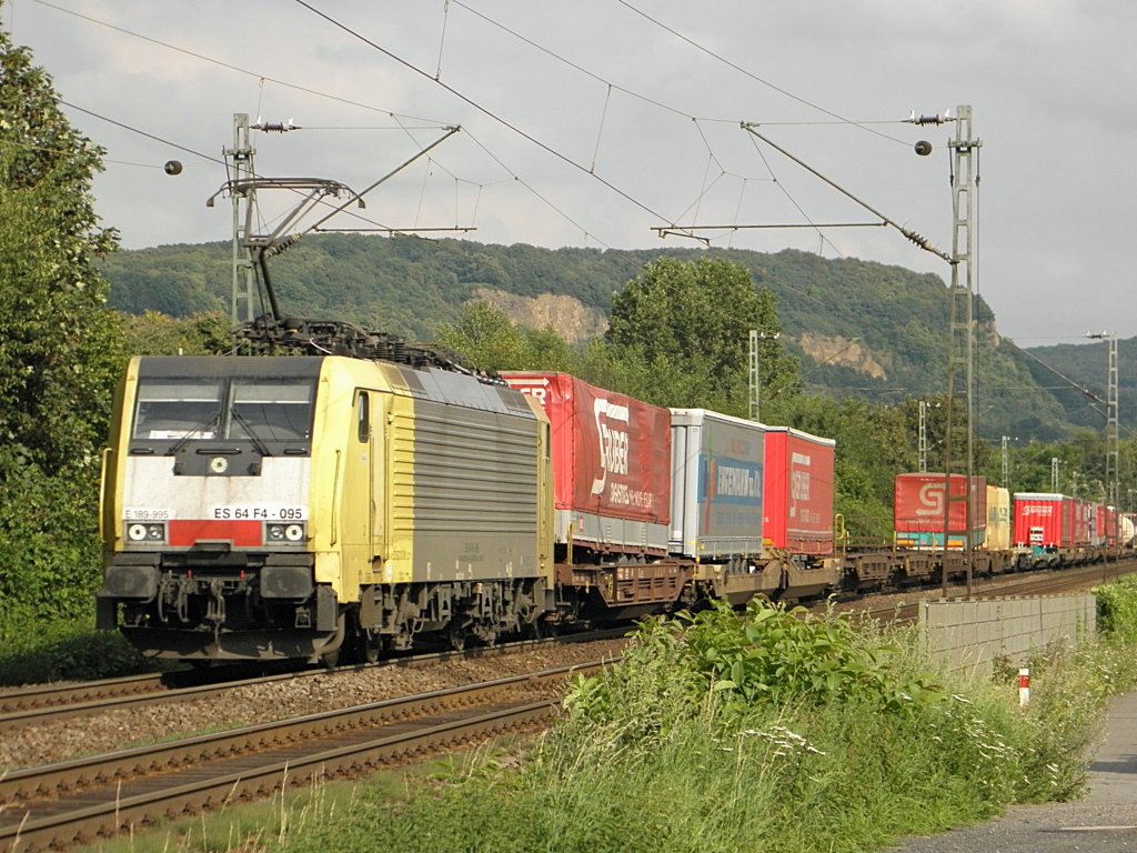 ES 64 F4-095 (189-095) in Limperich am 29.7.2011