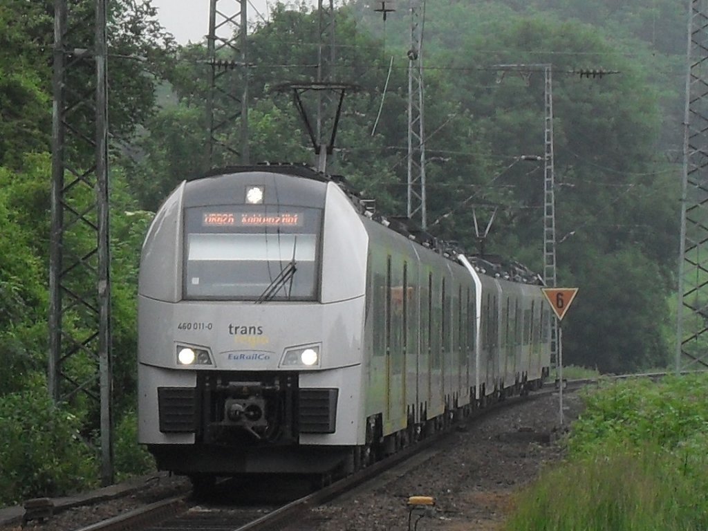 ET 460 Trans Regio bei der einfahrt in den Bahnhof K�ln West