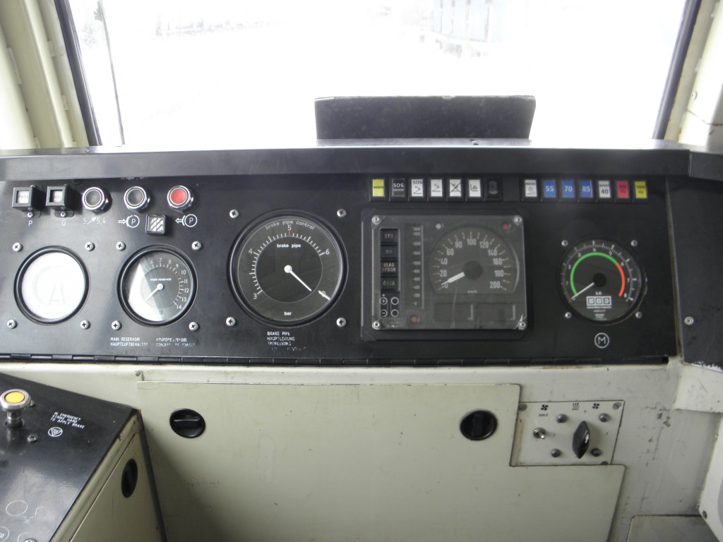 F�hrerstand von einer Class 66