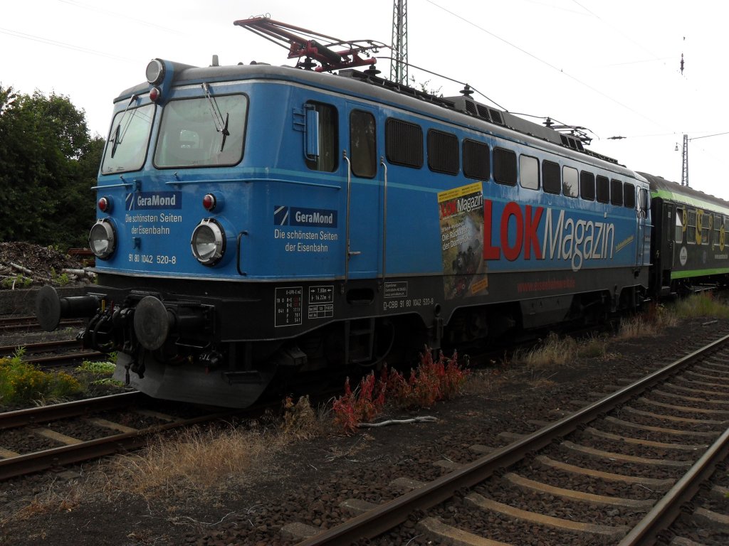 Gera Mond Lok 1042 im Bahnhof Beuel am 20.6.10
