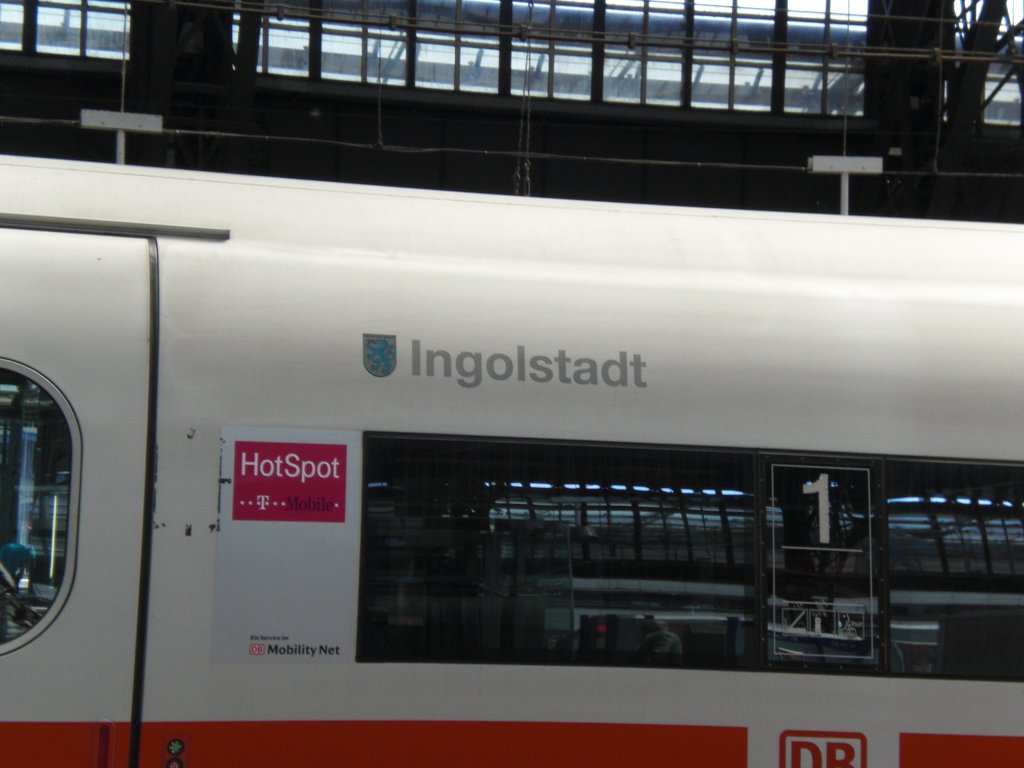 ICE aus Ingolstadt in K�ln-Hbf.