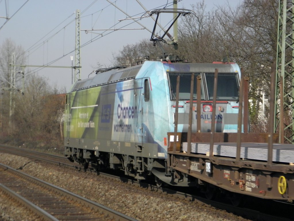 K+S 185 bei der durchfahrt durch Bonn Oberkassel am 3.3.2011