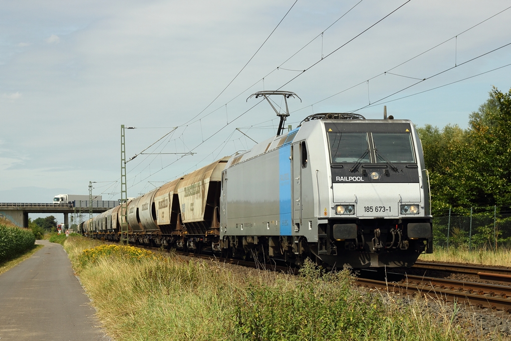 LTE 185 673-1 in Meerbusch-Osterath am 17.8.2012