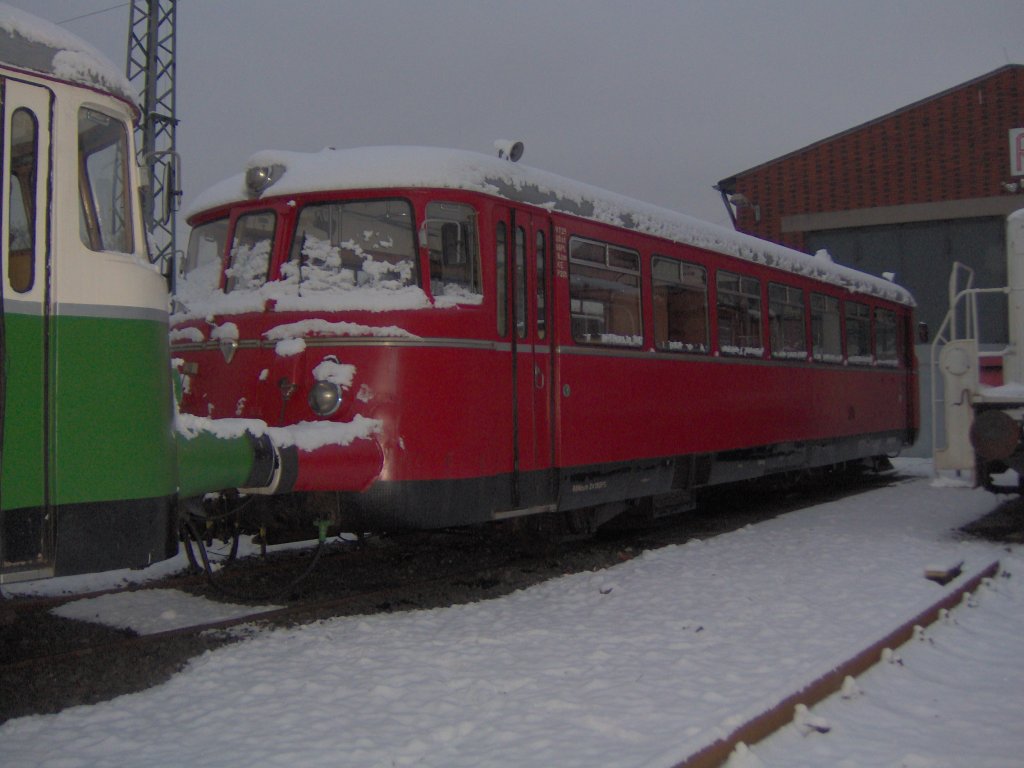 MAN Schienenbus VT 25 der RSE der sich zur Zeit in Aufarbeitung befindet.