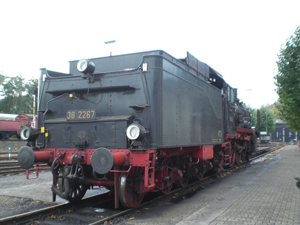Nochmals Dampflok Nr. 38 2267 von hinten.