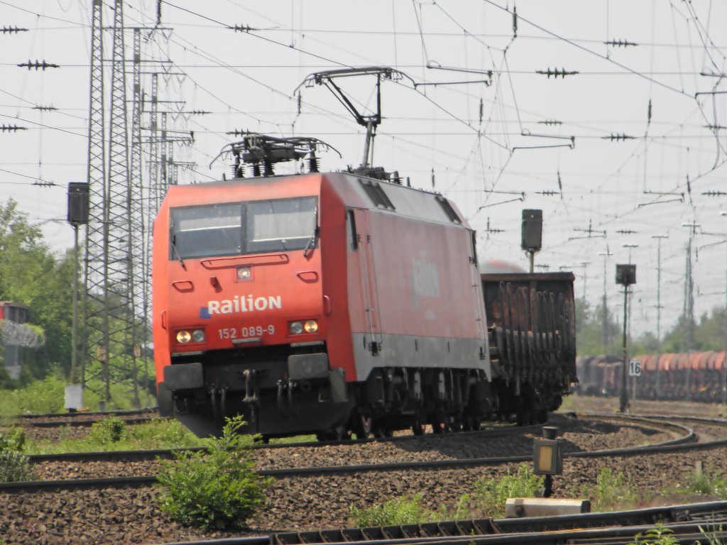 Railion 152 089-9 in Koblenz-L�tzel am 21.5.2011
