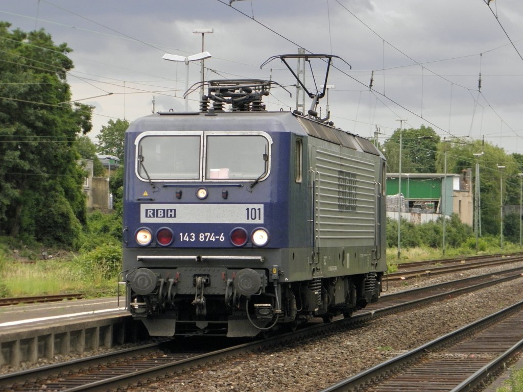 RBH 143 874-6 (101) als tfz in Beuel am 10.6.2011