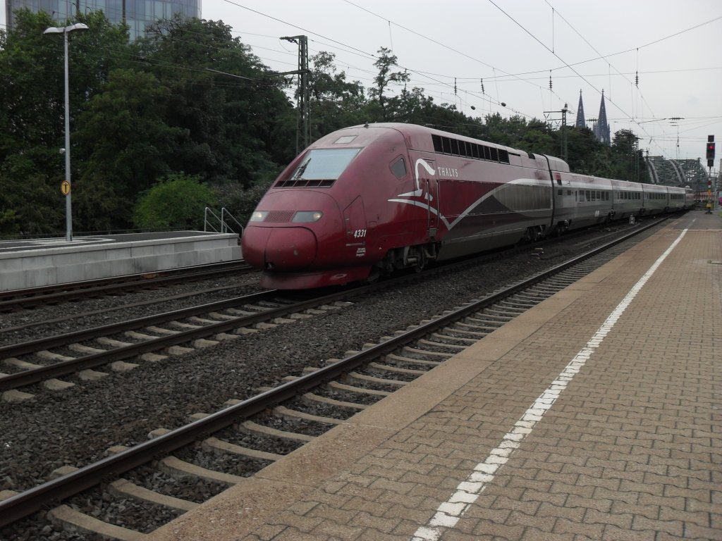 TGV Thalys in K�ln Deutz am 2.9.10
