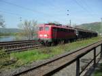 Br 110 steht abgestellt in Linz am Rhein