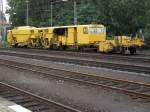 Schienenbaufahrzeug im Bahnhof Osnabr�ck am 19.9.10