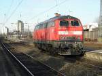 DB 218 439-8 f�hrt solo durch Beuel am 10.1.11