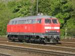 DB 218 813-4 f�hrt solo durch K�ln West am 18.4.2011