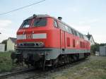DB 218 217-8 im DB Museum Koblenz am 8.6.2011