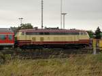 DB 218 105-5 abgestellt in Euskirchen am 22.7.2011