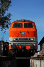 Auf dem diesj�hrigen Dieselfest in Koblenz-L�tzel,bot sich dieses Bild von der 218 137-8 f�r mich