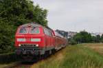 218 497-6 von Glauburg nach Frankfurt zwischen Oberdorfelden und Kilianst�dten,02.07.12