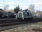 Aggerbahn 261 671-2 F�hrt solo durch Beuel am 8.2.2011