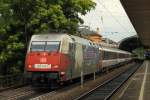 DB 101 070-1  Die Adler Mannheim  mit dem leicht Versp�teten EC100 am 20.7.2012 im Bonner Hbf