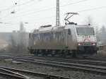 TXL 185 540-2 Kassel Huskie f�hrt solo in richtung Oberkassel am 24.2.2011