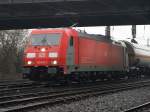 DB 185 403-3 green cargo f�hrt aus Beuel und weiter nach Oberkassel am 24.2.2011