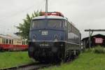 DB Museum E10 348 abgestellt in Koblenz-L�tzel am 13.7.2012