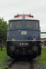 DB Museum E10 348 abgestellt in Koblenz-L�tzel am 13.7.2012