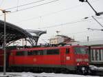 DB 111 079-0 am RE9 am 4.1.11 im K�lner Hbf