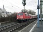 DB 111 114 als verst�rker f�r den RB48 in Bonn Hbf am 16.1.11
