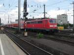Br 111 im K�lner Hbf am 23.7.10