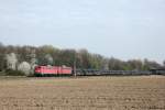 DB 140 799-8 mit DB 140 805-3 in Vilich-M�ldorf am 3.4.2012