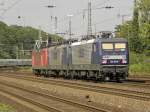 RBH Lokzug mit 143 571-8 (119) am schluss in K�ln West am 5.8.2011