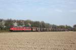 DB 151 015-5 und DB 151 088-2 in Vilich-M�ldorf am 3.4.2012