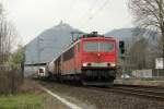 DB 155 116-7 in Rh�ndorf am 29.3.2012