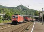 DB 185 086-6 mit dem Winner Ganzzug in K�nigswinter am 7.5.2011